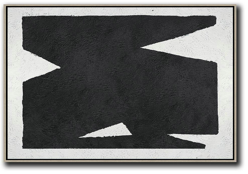 Abstract Oil Painting,Oversized Horizontal Minimal Art On Canvas - Contemporary Art Wall Decor